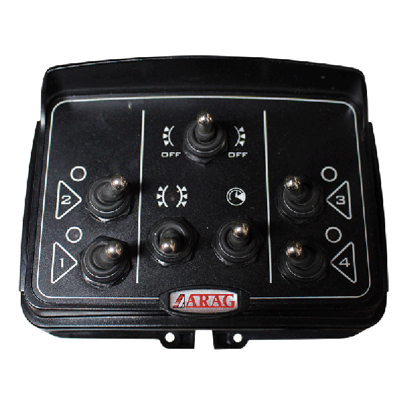 3 way electric controls plus general on/off, electric pressure adjustment, filter on delivery, remote control box with isometric